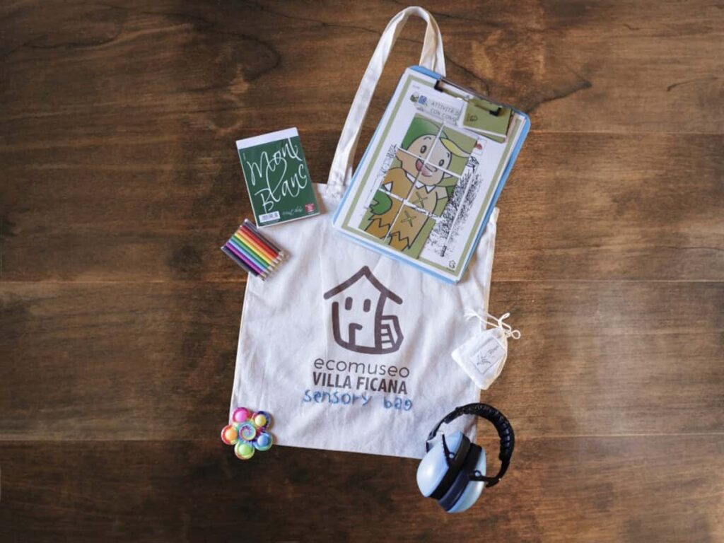 borsa sensoriale dell'ecomuseo ficana